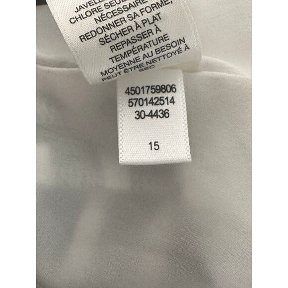 White House Black Market Striped Pencil Skirt Size 10 – Nautical Black White - Picture 7 of 8